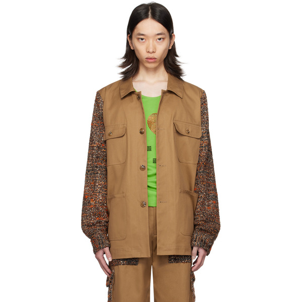 Anna Sui Ssense Exclusive Tan Barn Jacket 