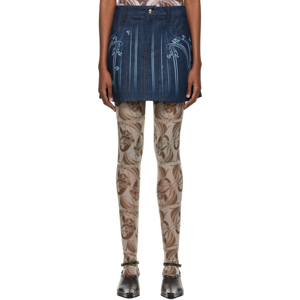  Anne Isabella Blue Denim Mini Skirt 