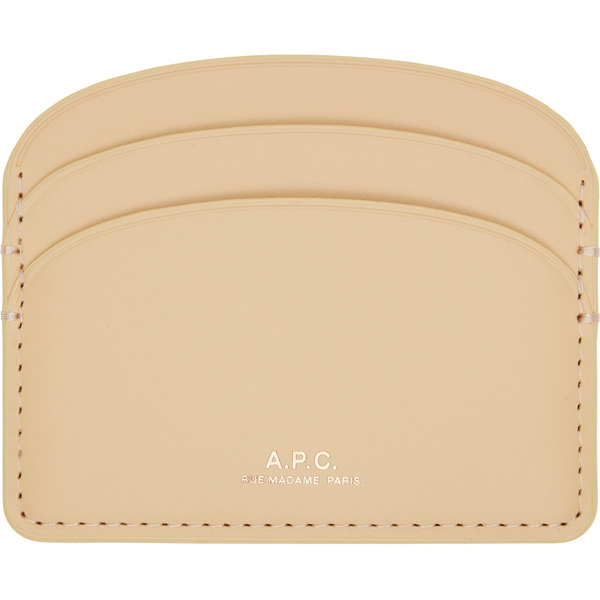  A.p.c. Beige Demi-lune Card Holder 