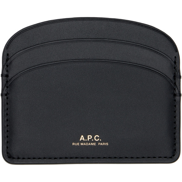  A.p.c. Black Demi-lune Card Holder 