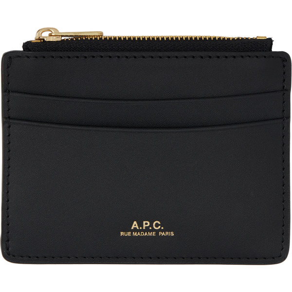  A.p.c. Black Paris Cardholder 
