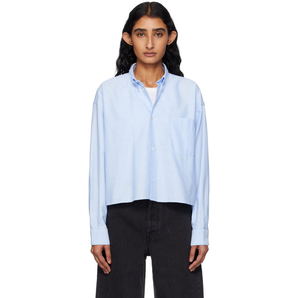  A.p.c. Blue Sophia Button Down Shirt 
