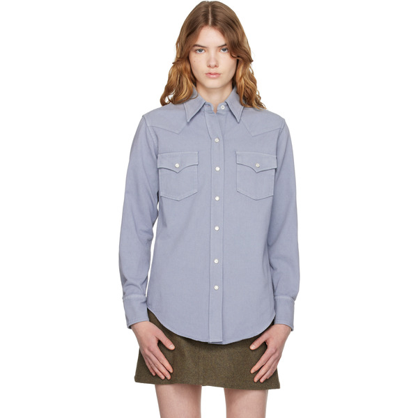  A.p.c. Blue Western Shirt 