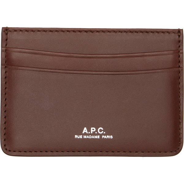  A.p.c. Brown André Card Holder 