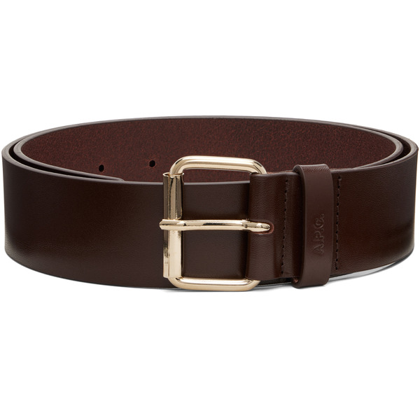  A.p.c. Brown 'la Ceinture' Large Belt 
