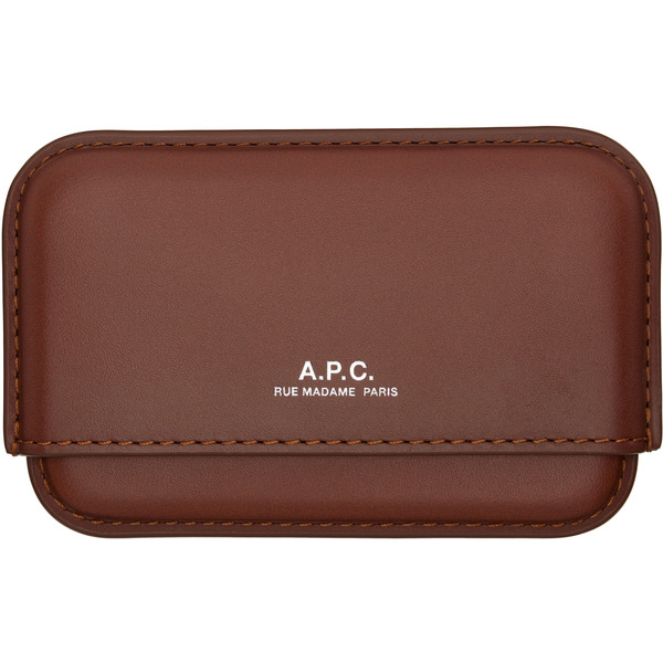  A.p.c. Brown Magna Carta Card Holder 
