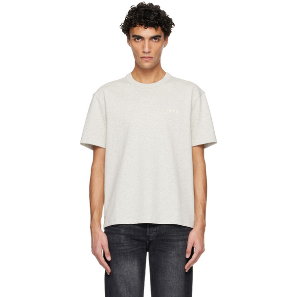  A.p.c. Gray Boxy Petit 'vpc' T-shirt 