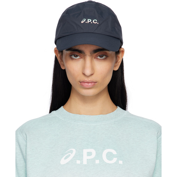  A.p.c. Navy Asics Edition Charlie Baseball Cap 