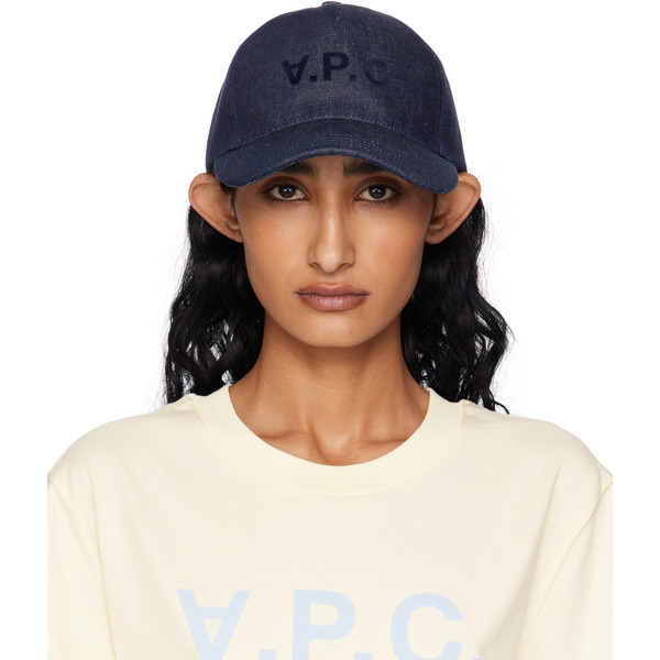  A.p.c. Navy Charlie Eden 'vpc' Cap 