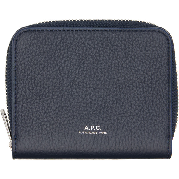  A.p.c. Navy Chelsea Zip Wallet 