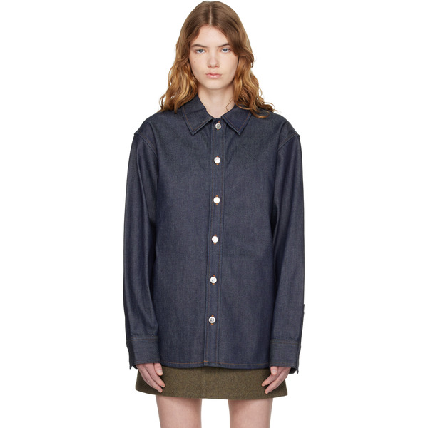  A.p.c. Navy Denim Overshirt 