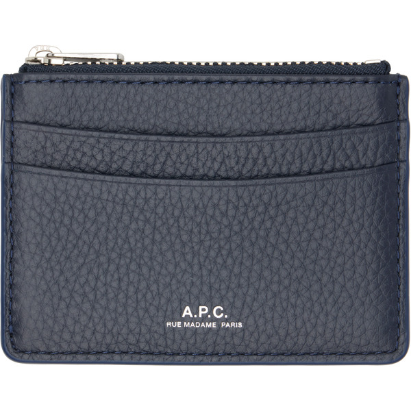  A.p.c. Navy Paris Card Holder 