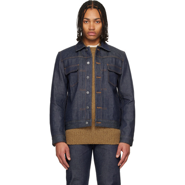  A.p.c. Navy Work Denim Jacket 