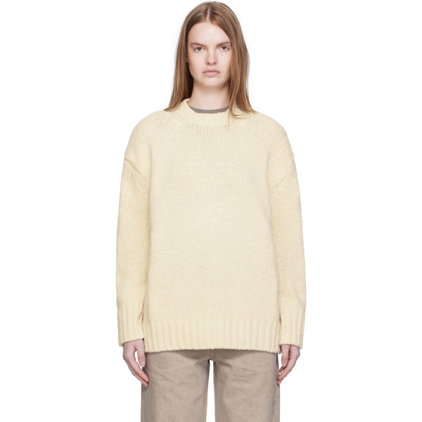  Arch The Off-white Basic Round Neck Knit Sweater 