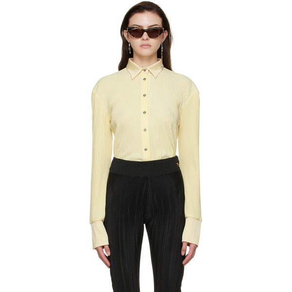 Atlein Yellow Polyester Shirt 