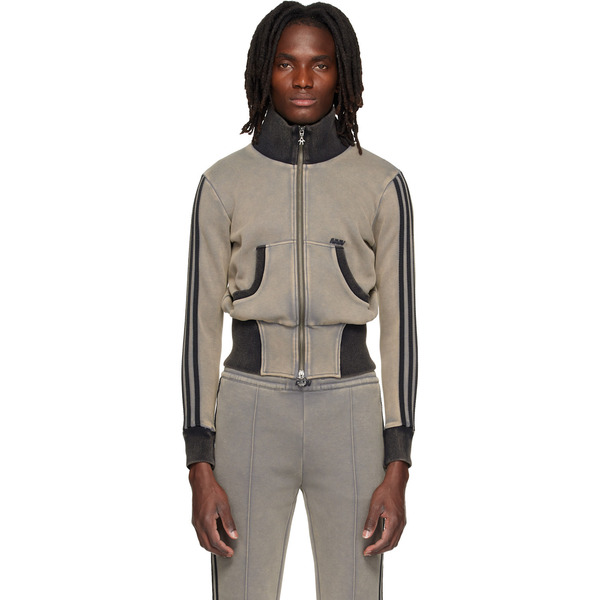  Avavav Gray Adidas Originals Edition Cropped Track Jacket 
