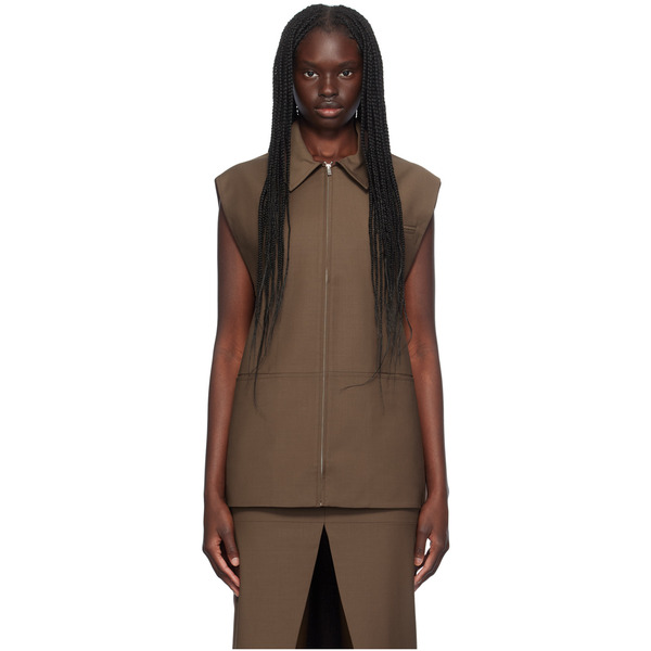  Aya Muse Brown Castor Vest 
