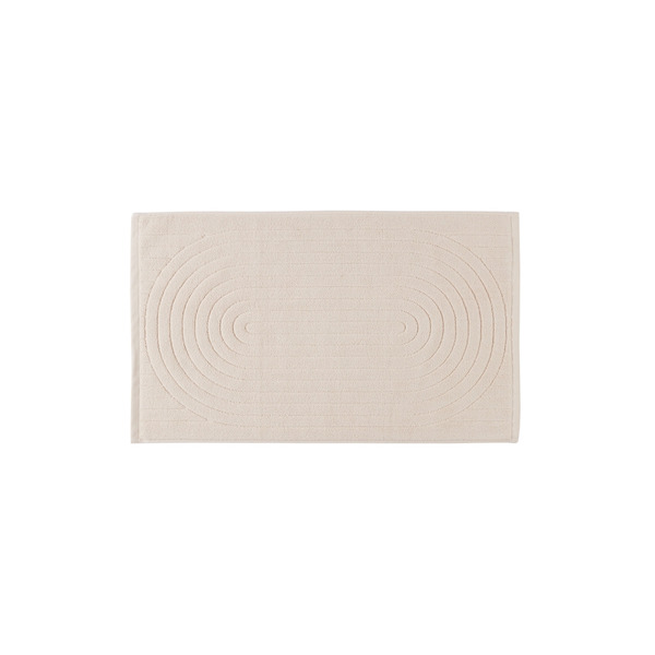  Baina Beige Martha Bath Mat 
