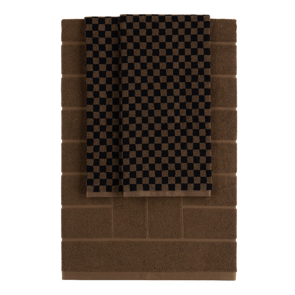  Baina Brown & Black Essential Bathroom 04 Set 