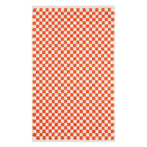  Baina Orange & Off-white Beppu Bath Mat 
