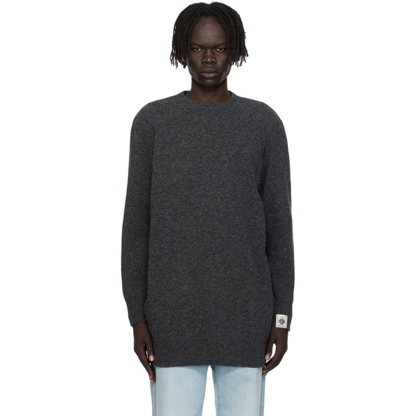  Bally Gray Long Wool Sweater 