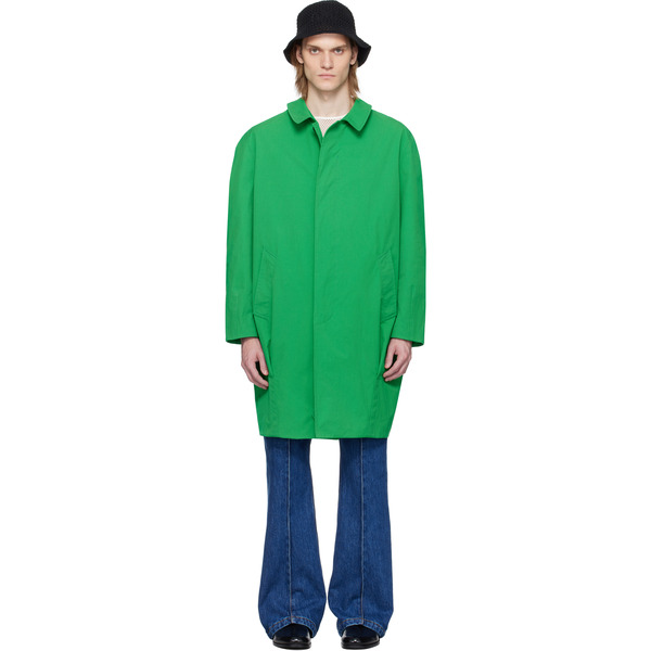  Bally Green Twill Coat 