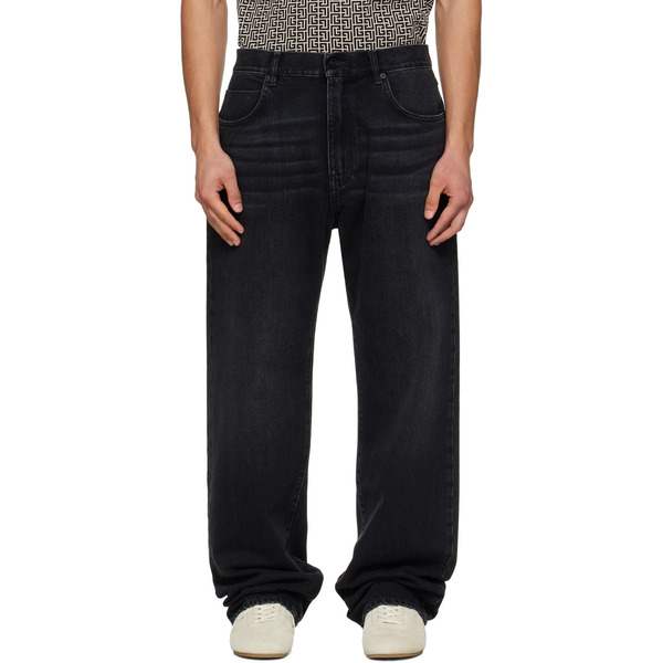  Balmain Black Loose Jeans 