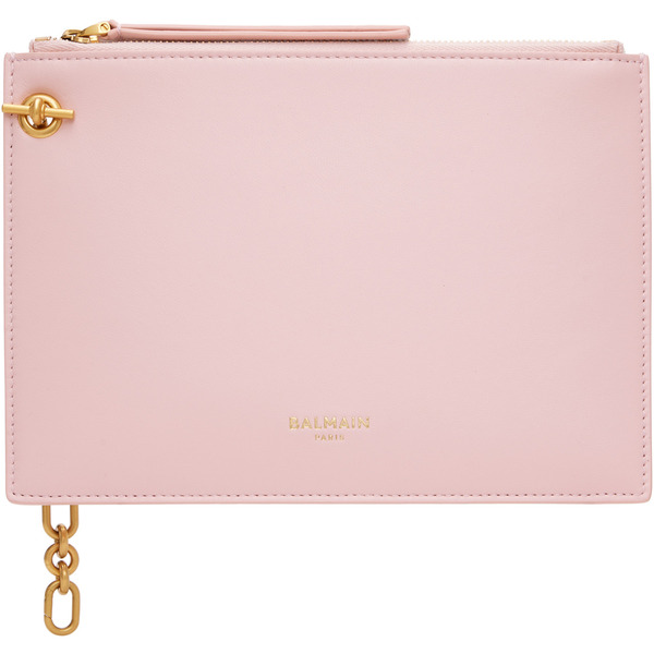  Balmain Pink Pulse Zipped Pouch 