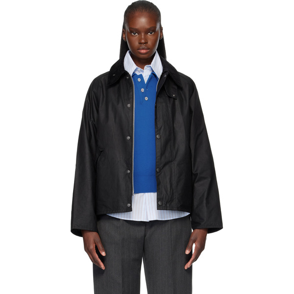  Barbour Black Transport Waxed Jacket 