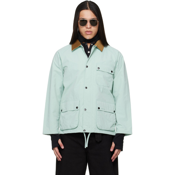  Barbour Blue Modified Solway Showerproof Jacket 
