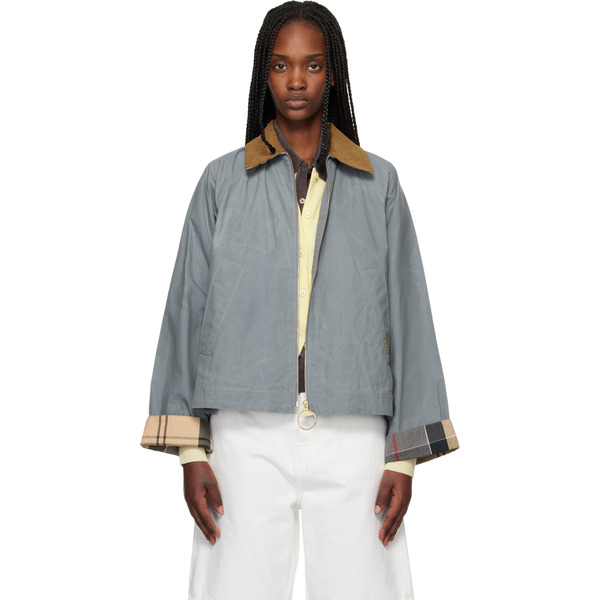  Barbour Gray Catlin Casual Jacket 