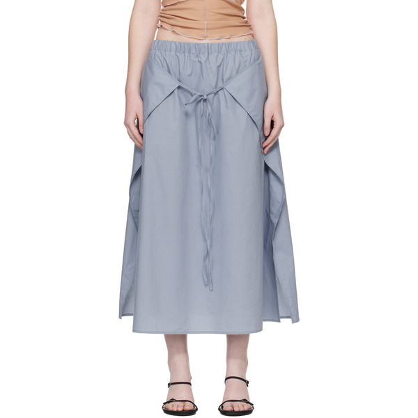  Baserange Blue Decti Maxi Skirt 
