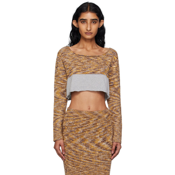  Baserange Multicolor Waste Cropped Sweater 
