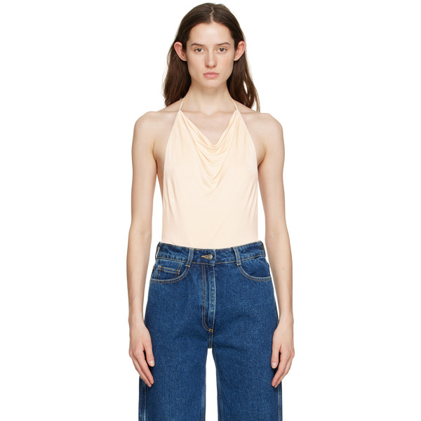  Bec + Bridge Off-white Ariel Halter Bodysuit 