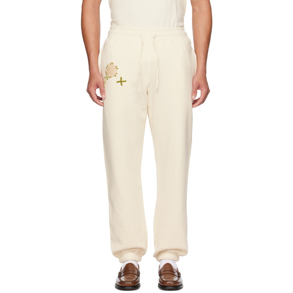  Bentgablenits Off-white Embroidered Sweatpants 