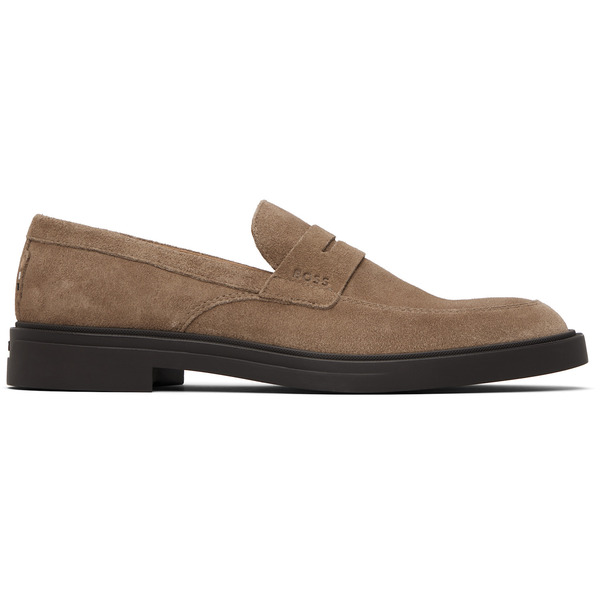  Boss Beige Suede Loafers 