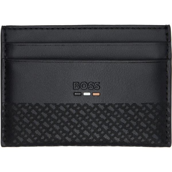  Boss Black Embossed Logo Card Holder 
