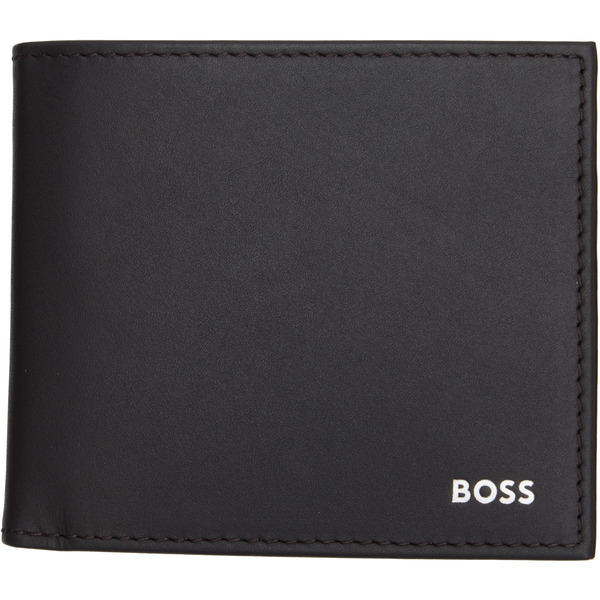  Boss Black Logo Stamp Leather Wallet 