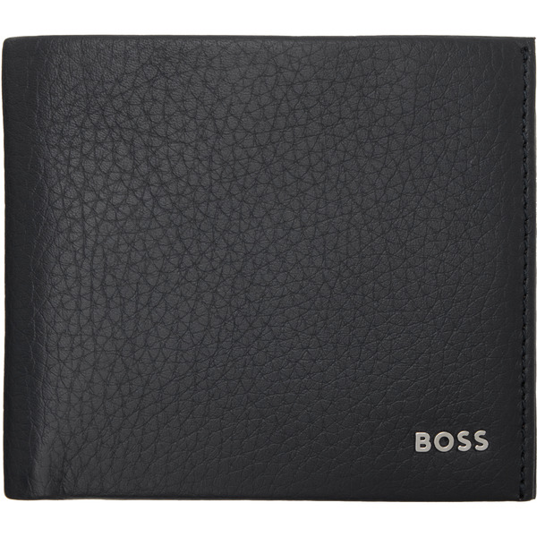  Boss Navy Grained Leather Wallet 