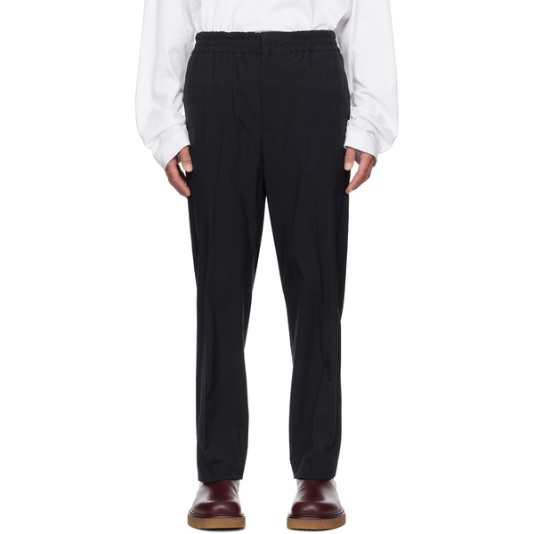  Bottega Veneta Navy Fine Wool Trousers 