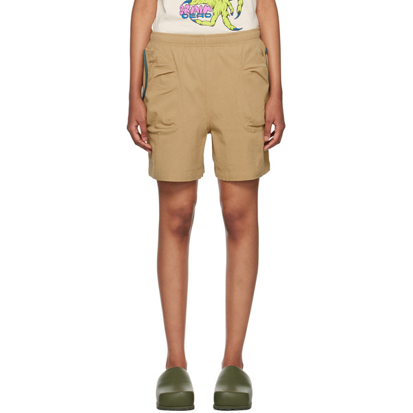  Brain Dead Beige Mountain Shorts 