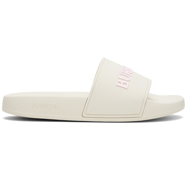  Burberry Beige Logo Slides 