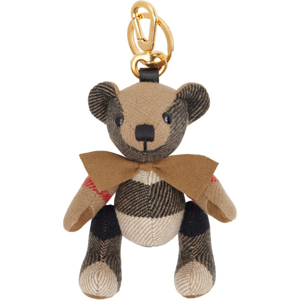  Burberry Brown Thomas Bear Charm Keychain 