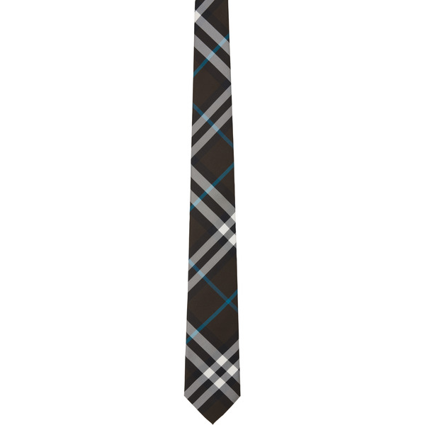  Burberry Multicolor Check Silk Tie 