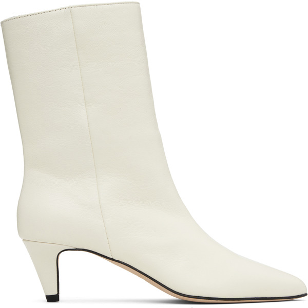  By Far Off-white Lysander Washed Leather Boots 