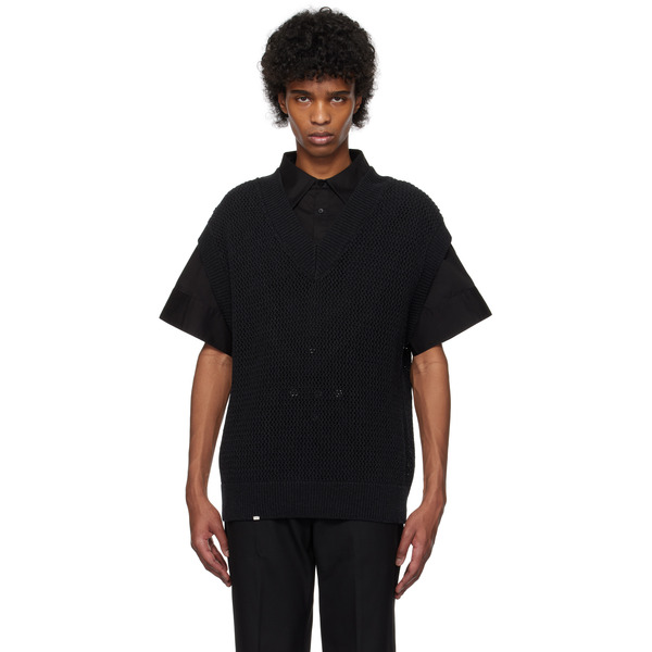  C2h4 Black Uniformity Knit Vest 
