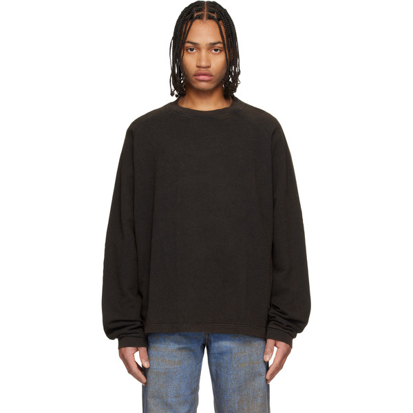  Camperlab Black Boxy Crewneck Sweatshirt 