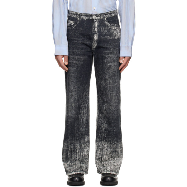  Camperlab Black Paint Print Jeans 