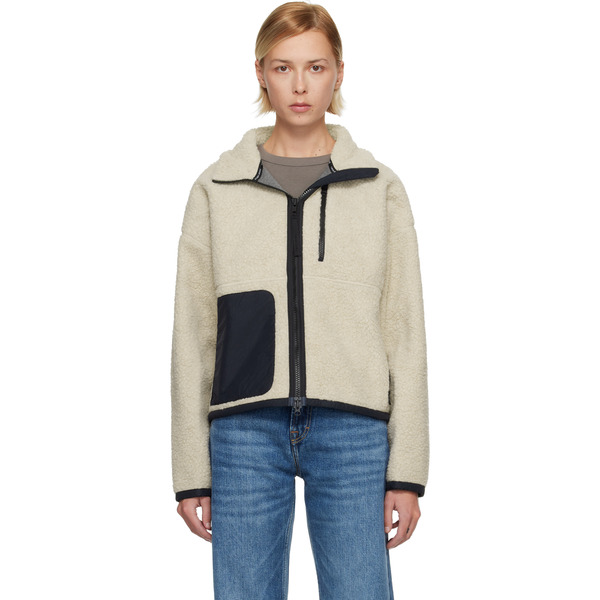  Canada Goose Beige Simcoe Zip Up Fleece Jacket 