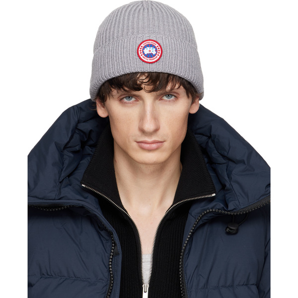  Canada Goose Gray Rib Beanie 
